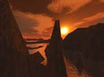 These are a snapshot of Terragen renders I did in 2005, featuring a few sunsets and other landscape from this great terrain generation program. Its free - have a play around with it.