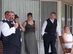 Marcus and Rochelle wed in the Uniting Church at Glen Forrest, and later have their reception at Cordelia Gardens in Mundaring.
