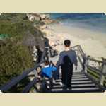 Family bike ride to the beach