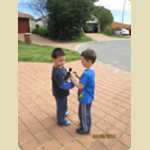 Jai and Cain play with Rockets