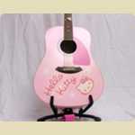 'Hello Kitty' acoustic guitar